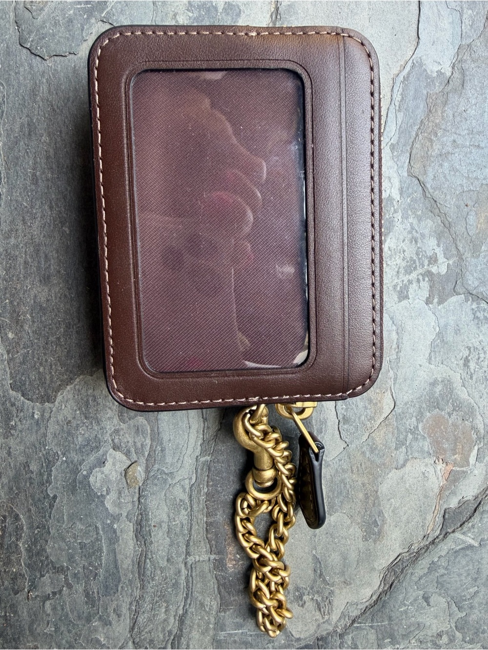 Coach Essential Chain Card Case - Picture 3 of 9